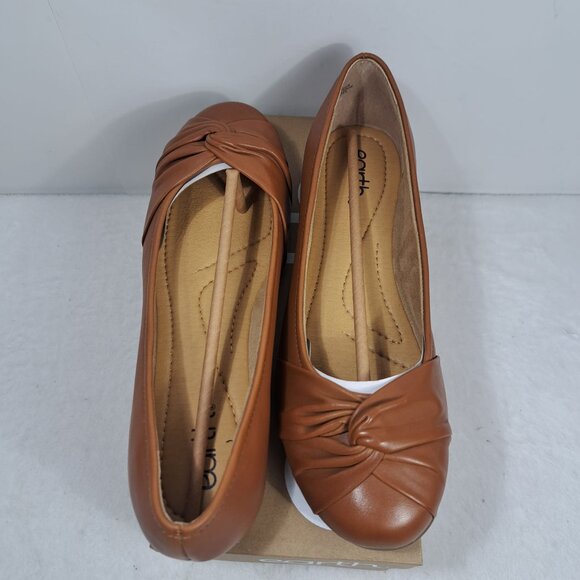 Earth Women's Basic Slip-On‎ Jacci Ballet Flats Brown Size 11M - Picture 4 of 13
